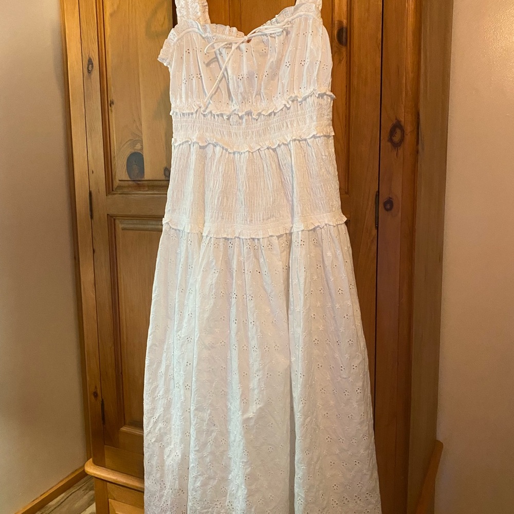 GAP x Doen eyelet midi dress